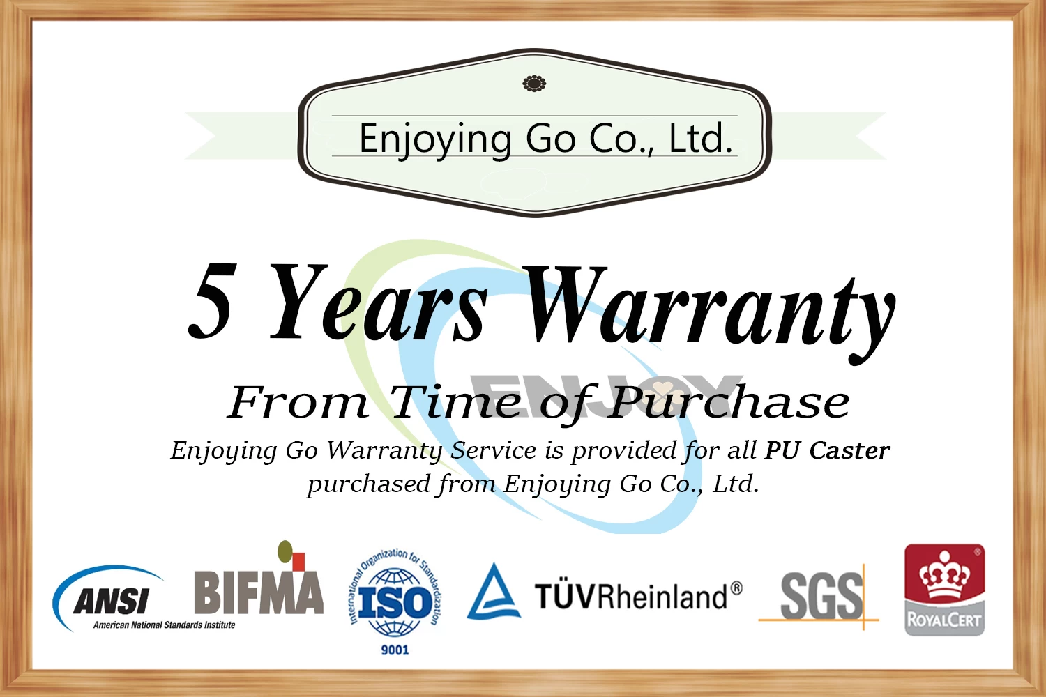 5 year warranty pu