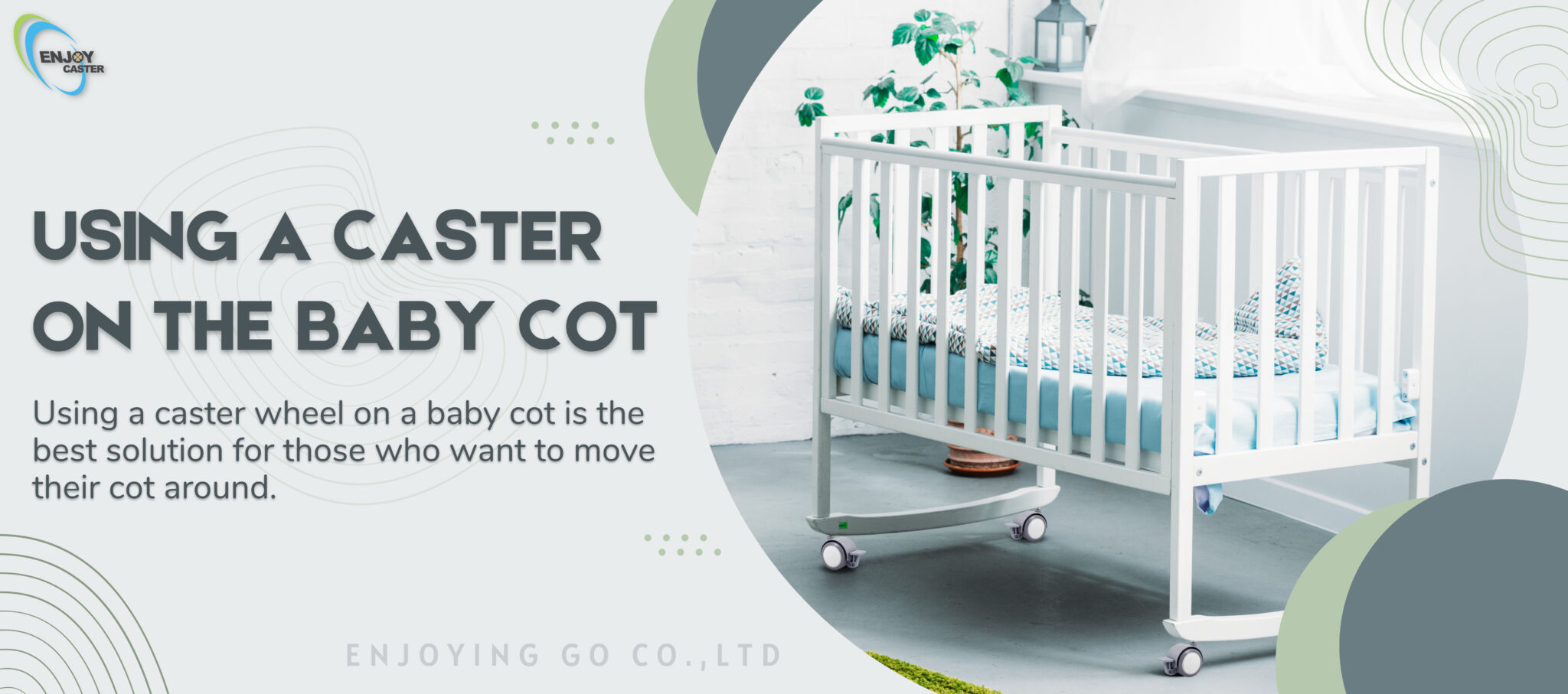 Baby Cot Casters Safe and Smooth Mobility Enjoying Go